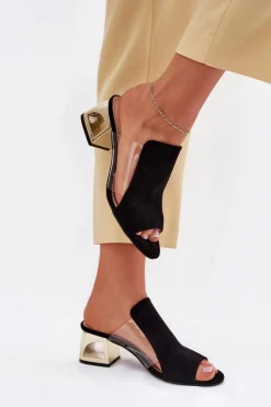 Klapki Na Obcasie|Klapki Damskie Klasyczne><noscript><img width=