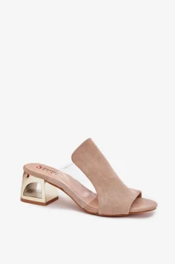 Klapki Na Obcasie|Klapki Damskie Klasyczne><noscript><img width=