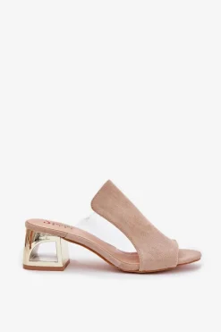 Klapki Na Obcasie|Klapki Damskie Klasyczne><noscript><img width=