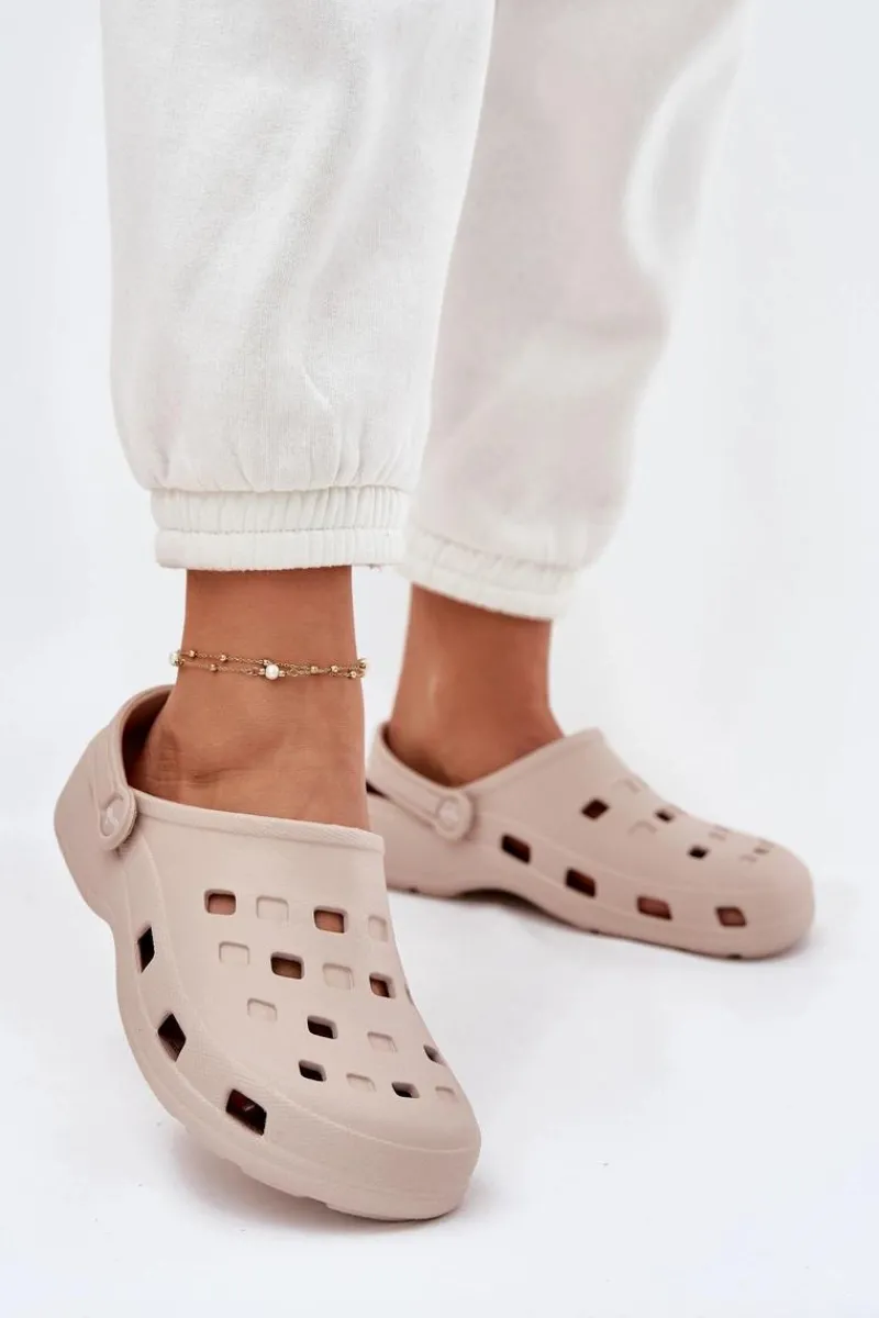 Klapki Basenowe|Klapki Damskie Klasyczne>Boto Klapki Damskie Piankowe LEMIGO 806 Beżowe Beżowy