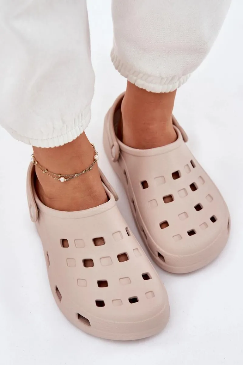 Klapki Basenowe|Klapki Damskie Klasyczne>Boto Klapki Damskie Piankowe LEMIGO 806 Beżowe Beżowy