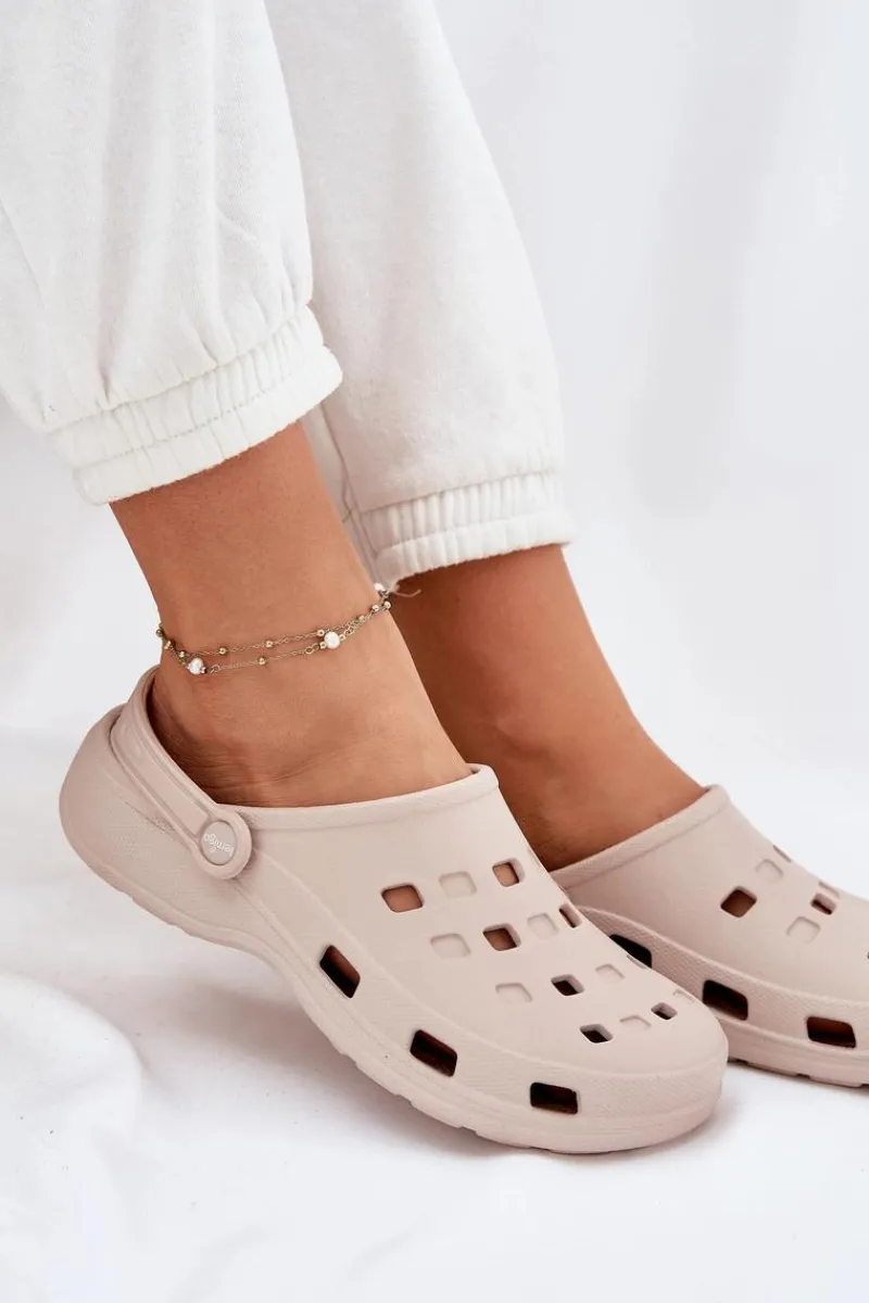 Klapki Basenowe|Klapki Damskie Klasyczne>Boto Klapki Damskie Piankowe LEMIGO 806 Beżowe Beżowy