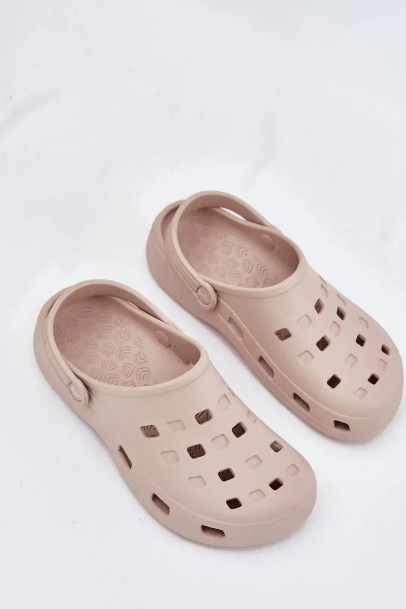 Klapki Basenowe|Klapki Damskie Klasyczne>Boto Klapki Damskie Piankowe LEMIGO 806 Beżowe Beżowy