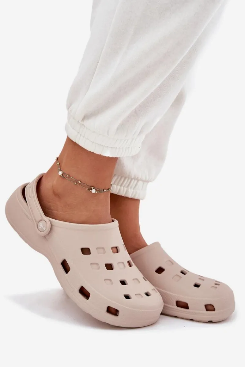 Klapki Basenowe|Klapki Damskie Klasyczne>Boto Klapki Damskie Piankowe LEMIGO 806 Beżowe Beżowy