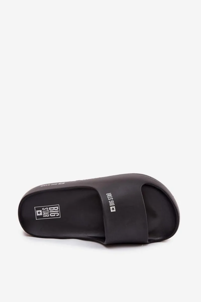 Sale Klapki Damskie Piankowe Na Masywnej Platformie Big Star SS274721 Czarne Damskie Klapki Damskie Big Star|Klapki Basenowe