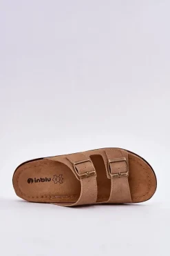 Sale INBLU Klapki Damskie Profilaktyczne AA000068 Brązowe