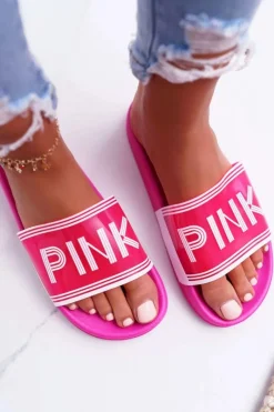 Best Boto Klapki Damskie Różowe Vrita