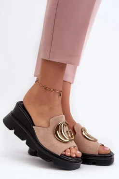 Klapki Na Platformie|Klapki Damskie Klasyczne><noscript><img width=