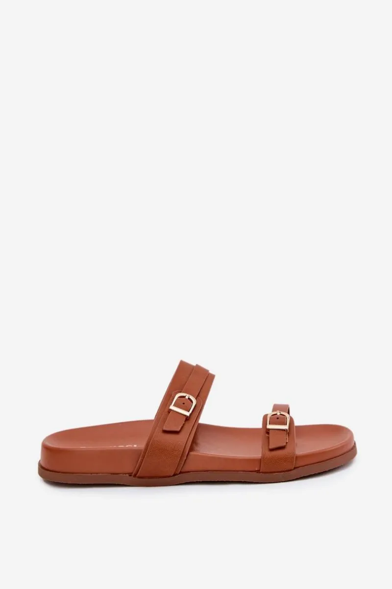 Hot Boto Klapki Damskie Z Klamrami Camel Brinella