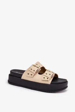 Klapki Na Platformie|Klapki Damskie Klasyczne><noscript><img width=