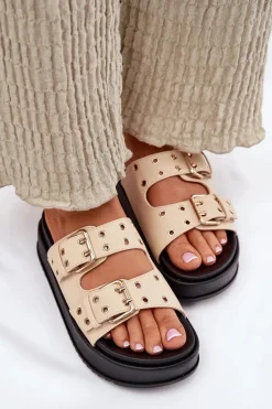 Klapki Na Platformie|Klapki Damskie Klasyczne><noscript><img width=