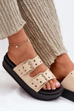 Klapki Na Platformie|Klapki Damskie Klasyczne><noscript><img width=