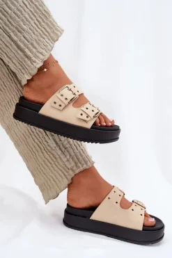 Klapki Na Platformie|Klapki Damskie Klasyczne><noscript><img width=