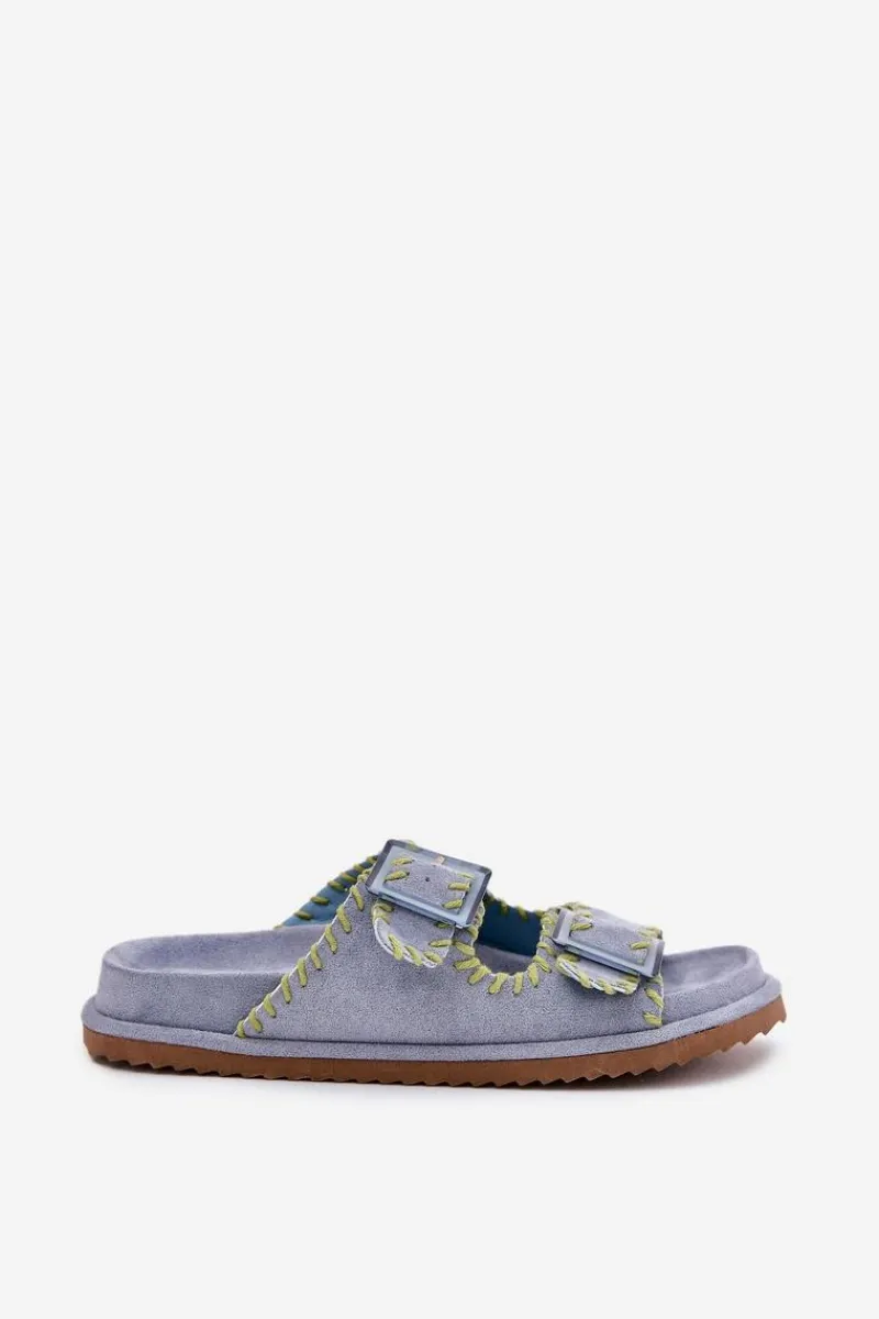 Best Klapki Damskie Z Klamrami I Ozdobnym Obszyciem e Visley Damskie Klapki Na Platformie|Klapki Damskie Klasyczne