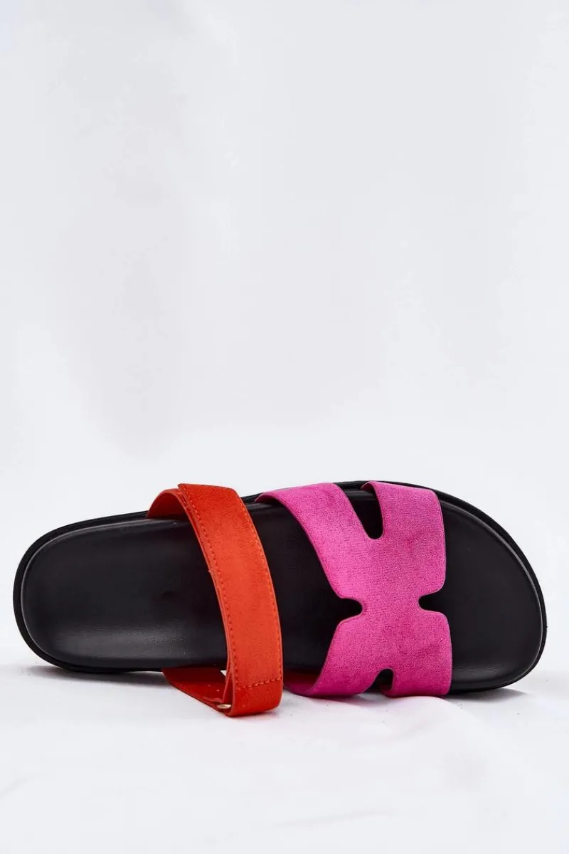 Sale Buty damskie Vinceza Klapki Damskie Z Rzepem Vinceza 17401 Fuksja