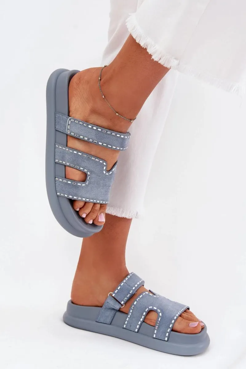 Online Klapki Damskie Ze Zdobieniem Na Platformie e Delyna Damskie Klapki Na Platformie|Klapki Damskie Klasyczne