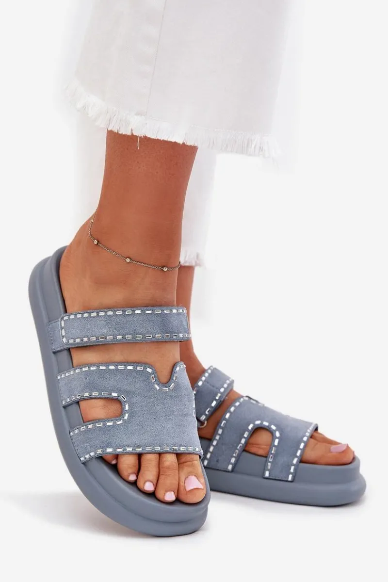 Online Klapki Damskie Ze Zdobieniem Na Platformie e Delyna Damskie Klapki Na Platformie|Klapki Damskie Klasyczne