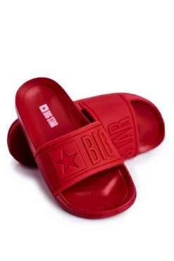 Chłopięce|Dziewczęce>Big Star Shoes Klapki Dziecięce Big Star Czerwone DD374156 Czerwony