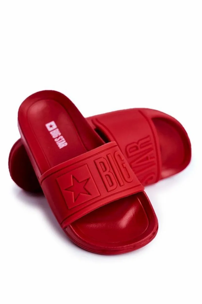 Chłopięce|Dziewczęce>Big Star Shoes Klapki Dziecięce Big Star Czerwone DD374156 Czerwony