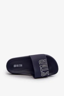 Online Big Star Shoes Klapki Dziecięce BIG STAR NN374521 Granatowe