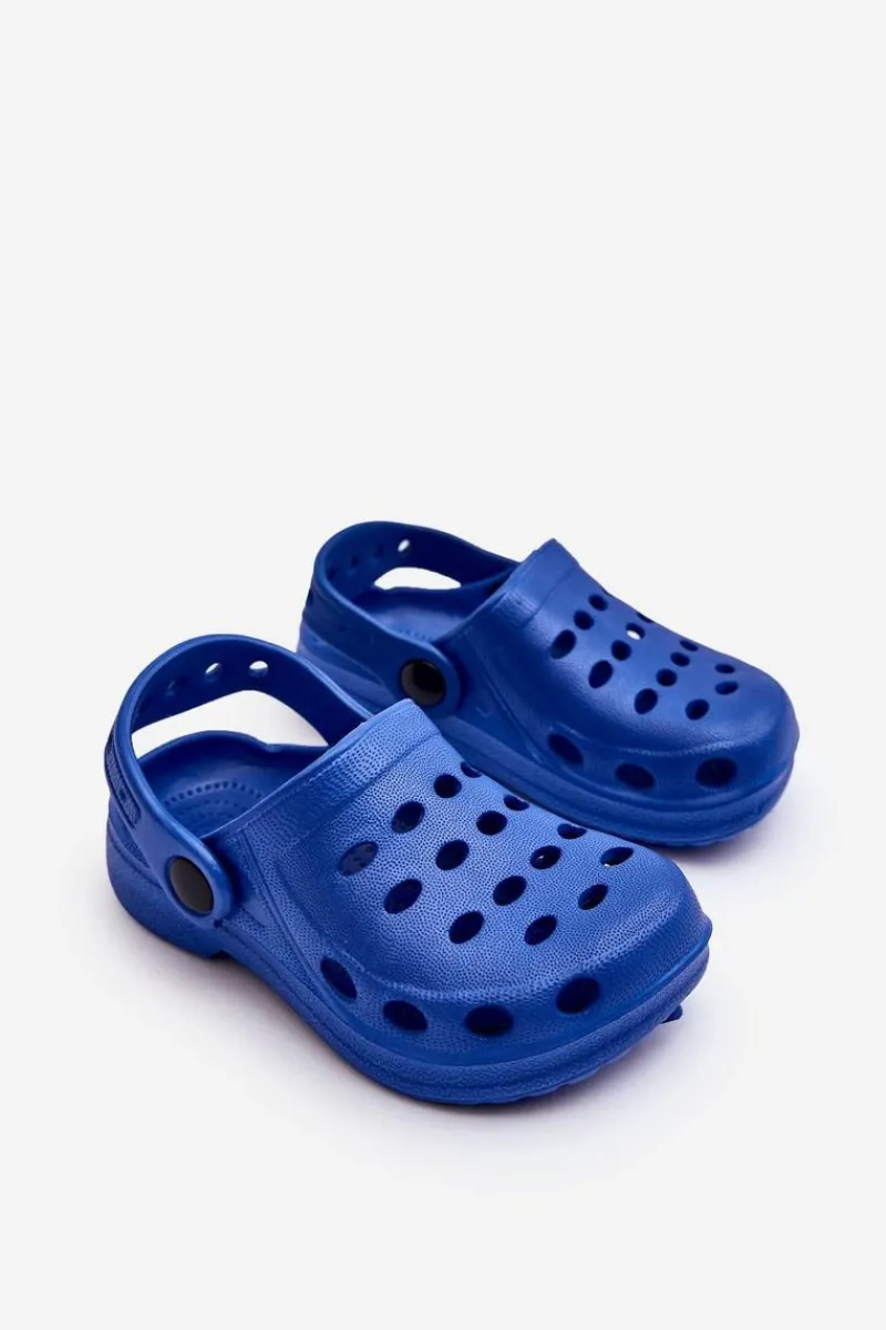 Chłopięce|Dziewczęce>Boto Klapki Dziecięce Piankowe Kroksy Niebieskie Lucas