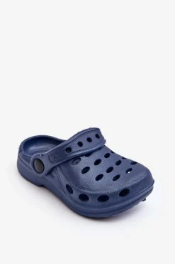 Hot Boto Klapki Dziecięce Piankowe Kroksy Granatowe Lucas