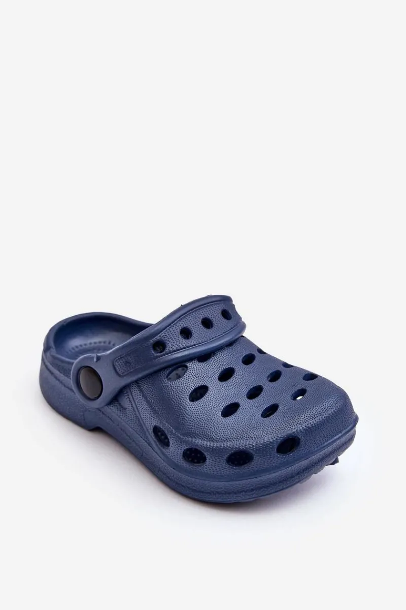 Hot Boto Klapki Dziecięce Piankowe Kroksy Granatowe Lucas