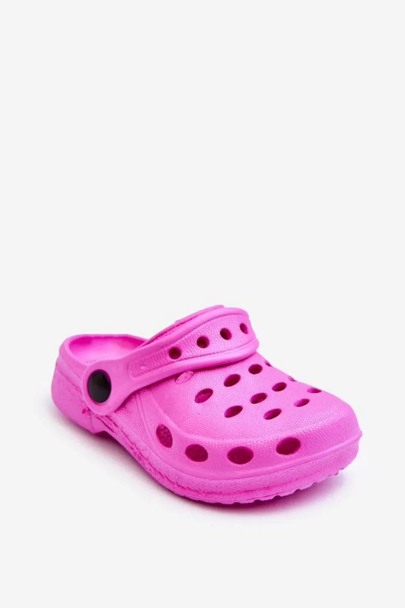 Hot Klapki Dziecięce Piankowe Ciemnoróżowe Lucas Dzieci Chłopięce|Dziewczęce