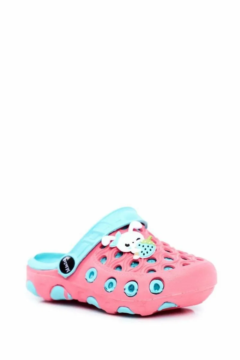 Dziewczęce>Boto Klapki Dziecięce Piankowe Kroksy Czerwone Królik Zoë