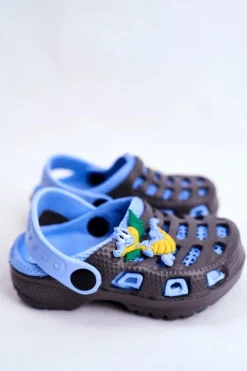 Online Boto Klapki Dziecięce Piankowe Kroksy Czarne Small Dragon