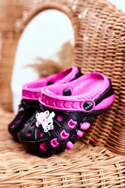 Best Klapki Dziecięce Piankowe Kroksy Czarne Miś Polarny Oddie Dzieci Dziewczęce