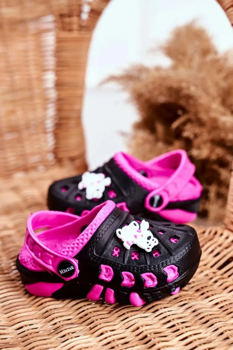 Best Klapki Dziecięce Piankowe Kroksy Czarne Miś Polarny Oddie Dzieci Dziewczęce