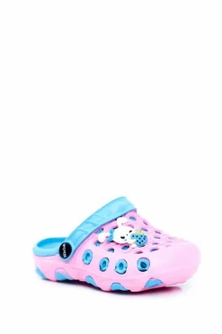 Discount Boto Klapki Dziecięce Piankowe Kroksy Różowe Królik Zoë