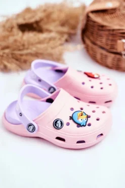 Best Klapki Dziecięce Piankowe Kroksy Różowe Ptaszki AngryBirds Dzieci Dziewczęce