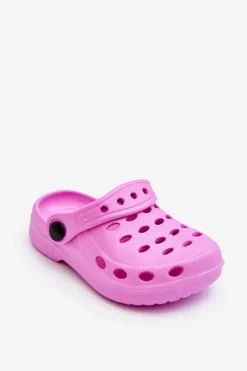 Hot Klapki Dziecięce Piankowe Kroksy Różowe Lucas Dzieci Chłopięce|Dziewczęce