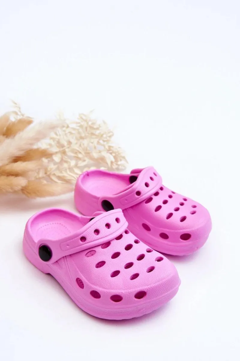 Hot Klapki Dziecięce Piankowe Kroksy Różowe Lucas Dzieci Chłopięce|Dziewczęce
