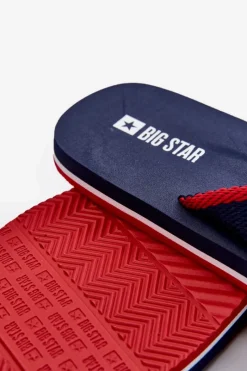 Clearance Klapki Japonki Męskie Big Star NN174623 Granatowe Męskie Klapki Męskie Big Star|Klapki Męskie Japonki