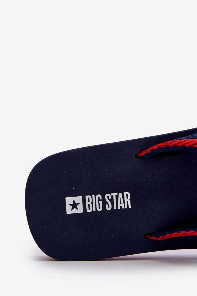 Clearance Klapki Japonki Męskie Big Star NN174623 Granatowe Męskie Klapki Męskie Big Star|Klapki Męskie Japonki