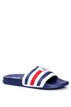 Discount Big Star Shoes Klapki Męskie Big Star Granatowe DD174691