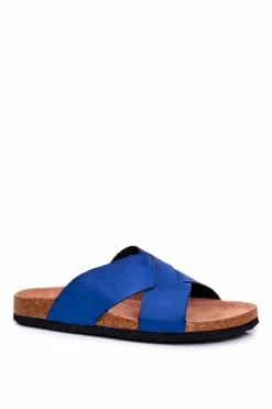 Clearance Klapki Męskie Big Star Granatowe DD174602 Męskie Klapki Męskie Big Star|Klapki Męskie Klasyczne