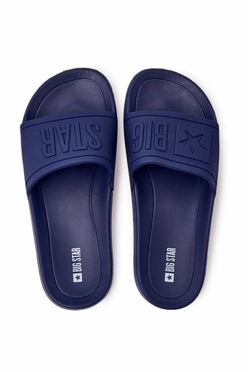 Best Klapki Męskie Big Star Gumowe Granatowe DD174688 Męskie Klapki Męskie Big Star|Klapki Męskie Klasyczne