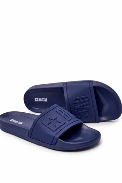 Best Klapki Męskie Big Star Gumowe Granatowe DD174688 Męskie Klapki Męskie Big Star|Klapki Męskie Klasyczne