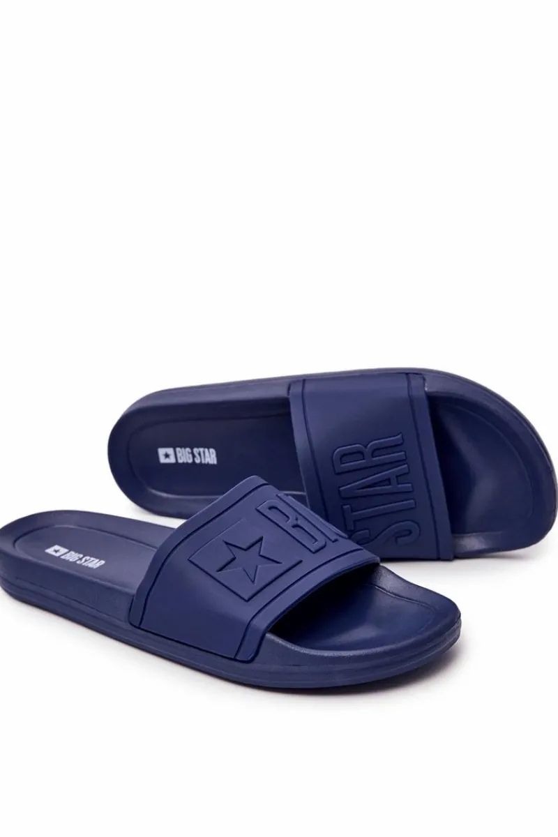 Best Klapki Męskie Big Star Gumowe Granatowe DD174688 Męskie Klapki Męskie Big Star|Klapki Męskie Klasyczne