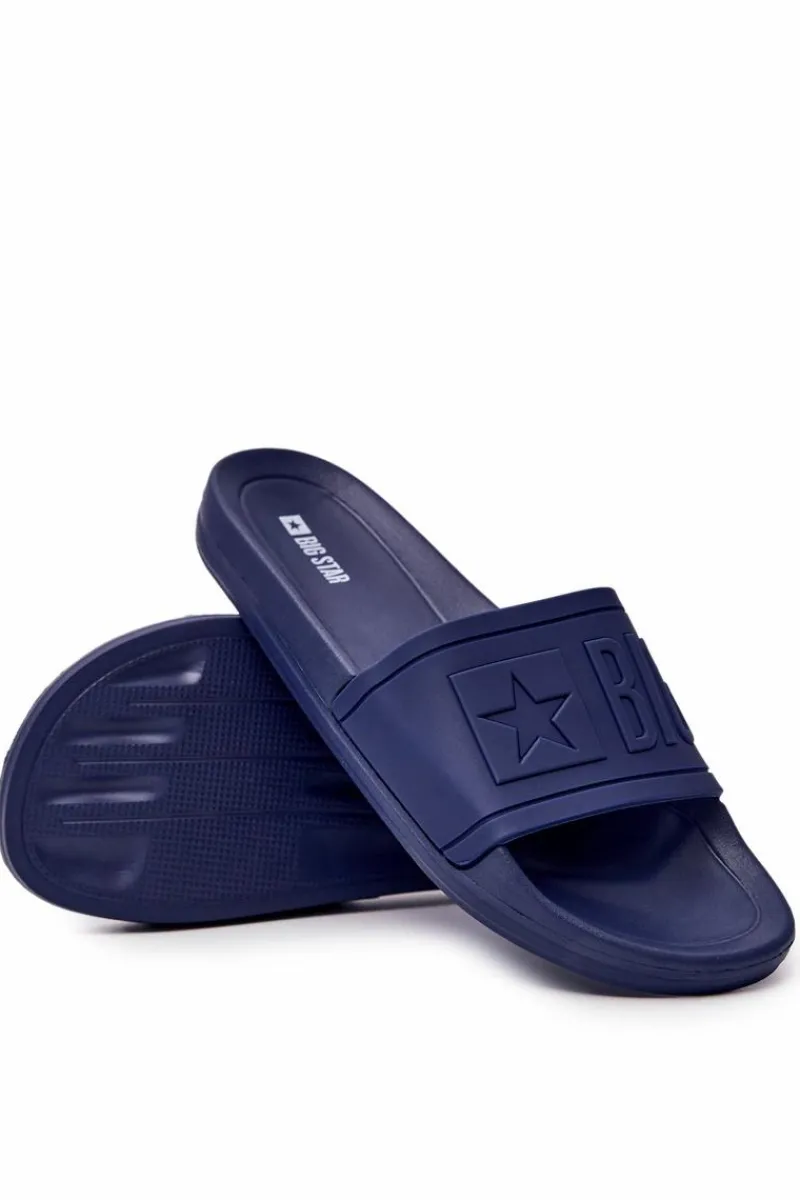Best Klapki Męskie Big Star Gumowe Granatowe DD174688 Męskie Klapki Męskie Big Star|Klapki Męskie Klasyczne
