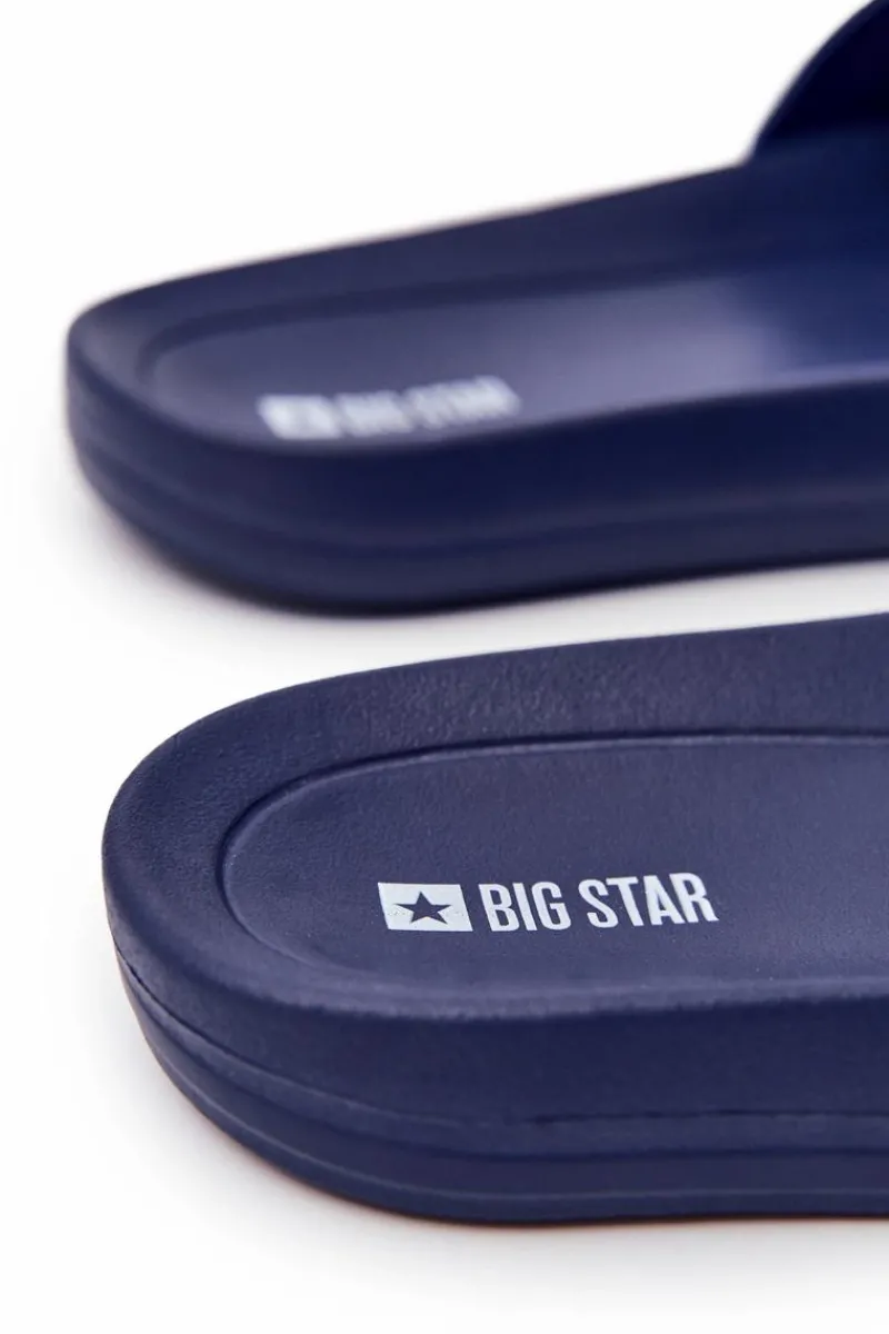 Best Klapki Męskie Big Star Gumowe Granatowe DD174688 Męskie Klapki Męskie Big Star|Klapki Męskie Klasyczne