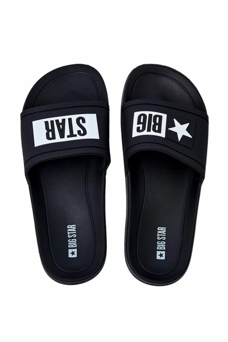 Outlet Klapki Męskie Big Star Gumowe Czarne DD174699 Męskie Klapki Męskie Big Star|Klapki Męskie Klasyczne