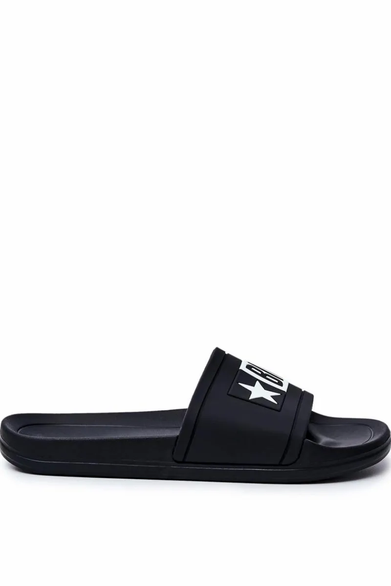 Outlet Klapki Męskie Big Star Gumowe Czarne DD174699 Męskie Klapki Męskie Big Star|Klapki Męskie Klasyczne