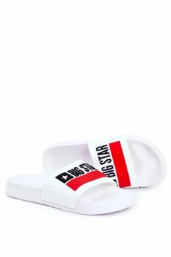 Clearance Klapki Męskie Big Star Klasyk Białe GG174938 Męskie Klapki Męskie Big Star|Klapki Męskie Klasyczne