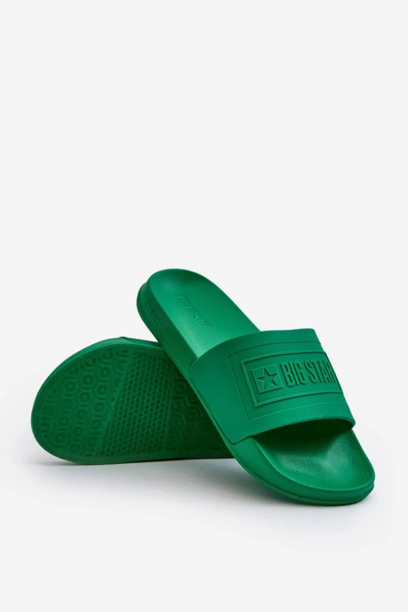 Klapki Męskie Big Star|Klapki Męskie Klasyczne>Big Star Shoes Klapki Męskie Big Star NN174650 Zielone Zielony