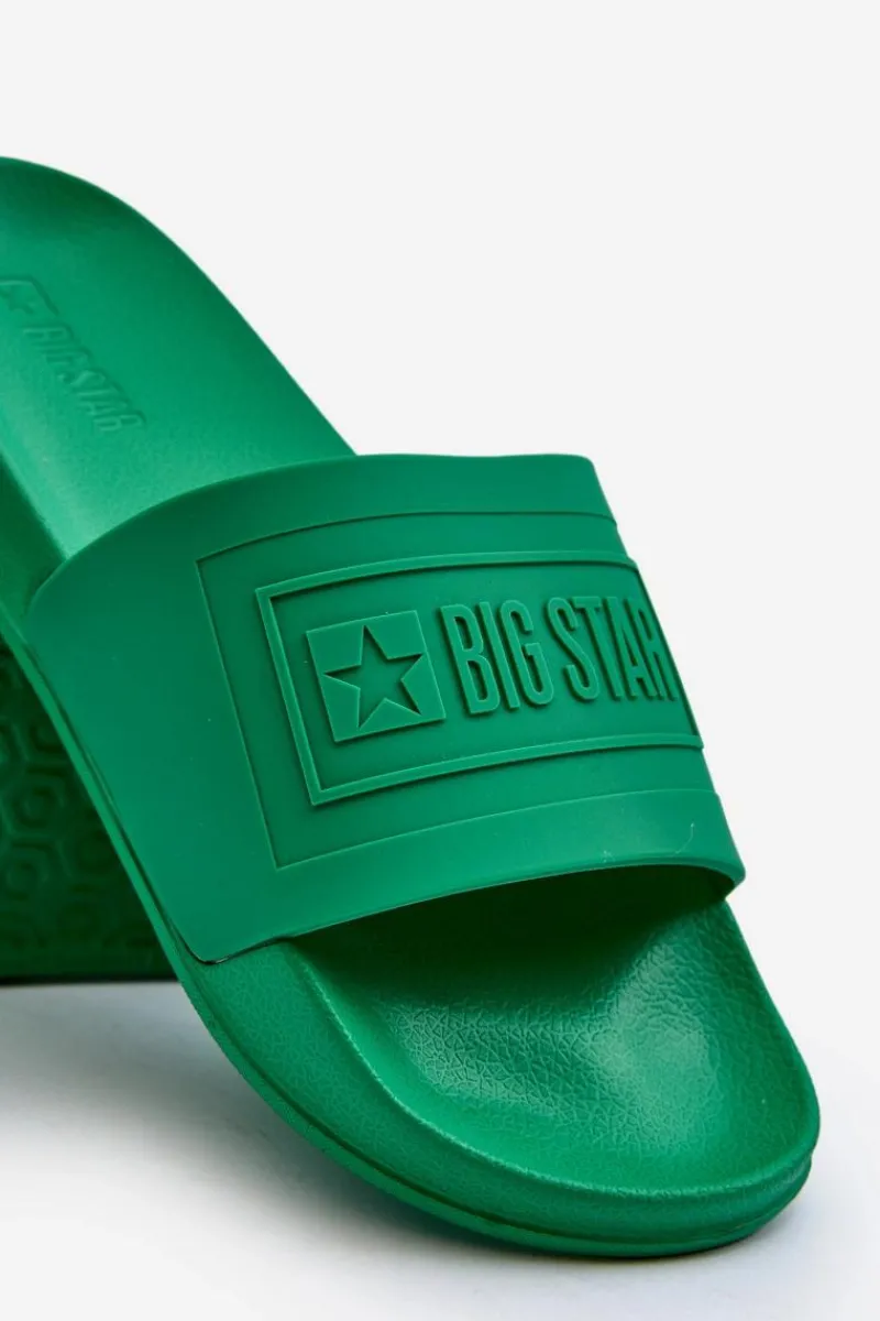 Klapki Męskie Big Star|Klapki Męskie Klasyczne>Big Star Shoes Klapki Męskie Big Star NN174650 Zielone Zielony